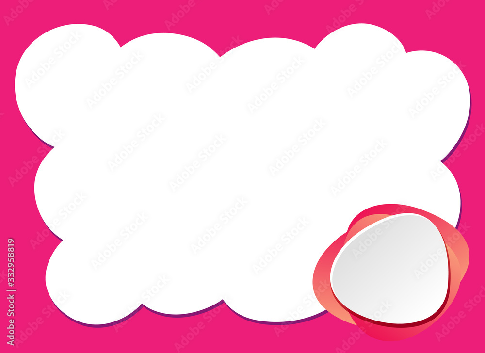 Background design template with pink frame