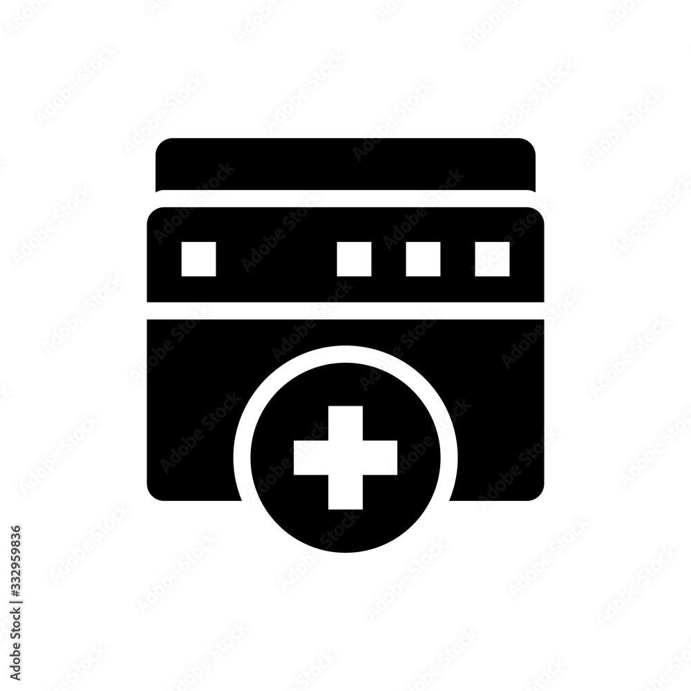 Fototapeta premium New Tab Vector Colour With Glyph Icon Illustration