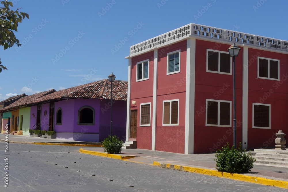 colored house in Granada, Nicaragua