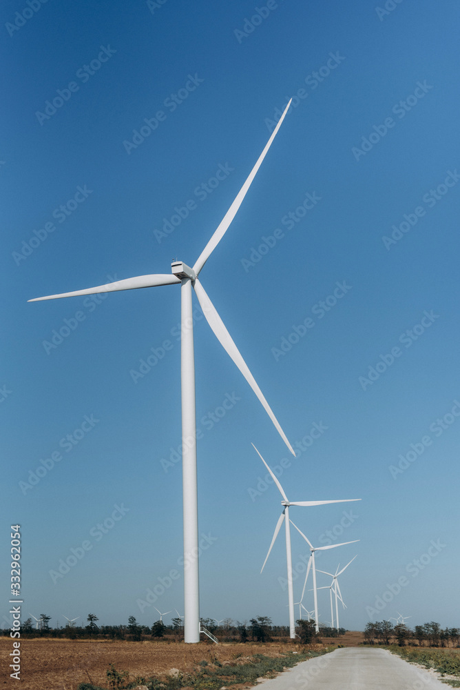 wind power station, loyal generators with blades wind power station, loyal generators with blades