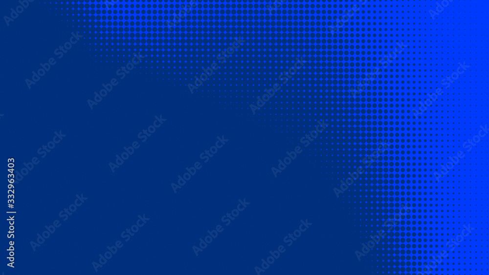 Dots halftone blue color pattern gradient texture with technology digital background. Dots pop art comics style with summer concept design. Dots halftone blue color pattern gradient texture with technology digital background. Dots pop art comics style with summer concept design.