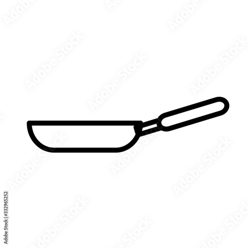 frying pan icon vector 