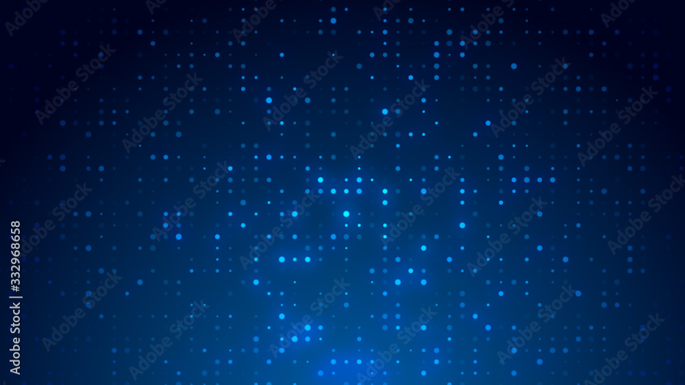 Dot white blue pattern screen led light gradient texture background. Abstract technology big data digital background. 3d rendering. Dot white blue pattern screen led light gradient texture background. Abstract technology big data digital background. 3d rendering.