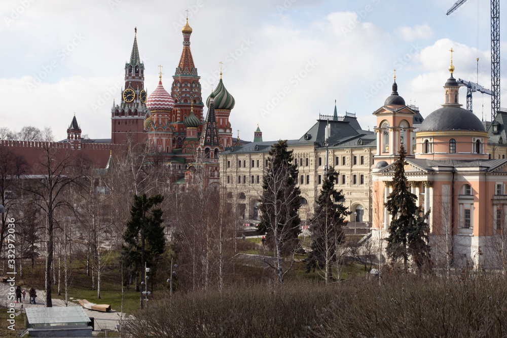 Beautiful view of the center of Moscow. Journeys. Tourism. Russia. Beautiful view of the center of Moscow. Journeys. Tourism. Russia.