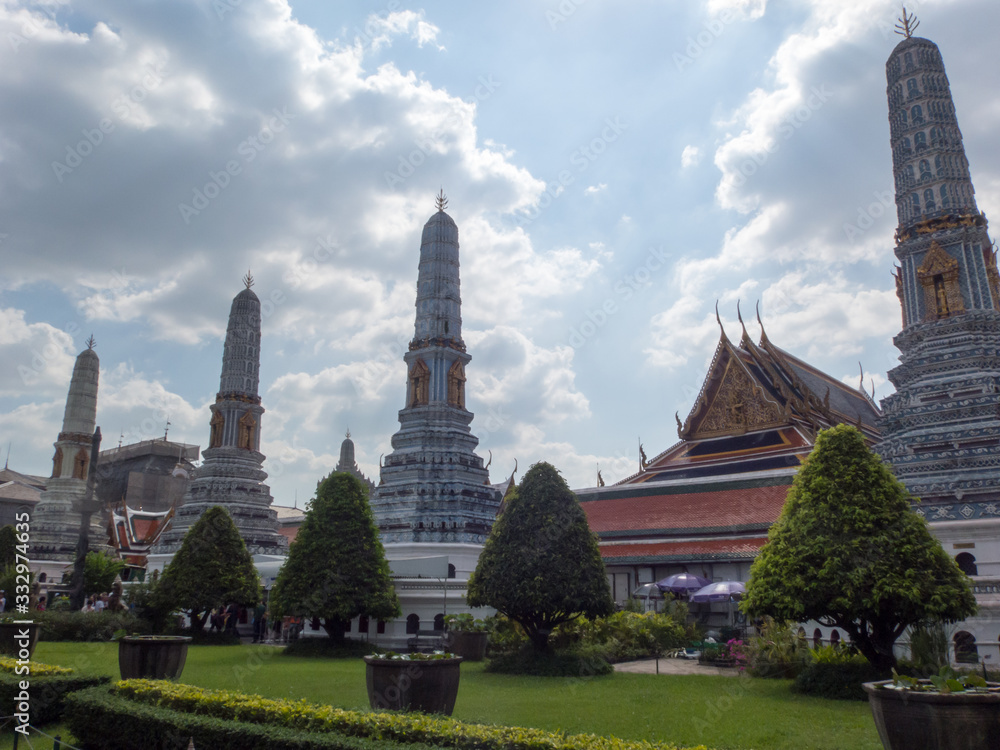 Wat Phra Kaew, Temple of the Emerald Buddha,bangkok thailand.