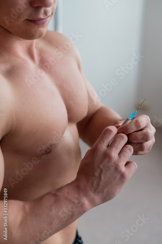 Fotografie Close-up of a male torso