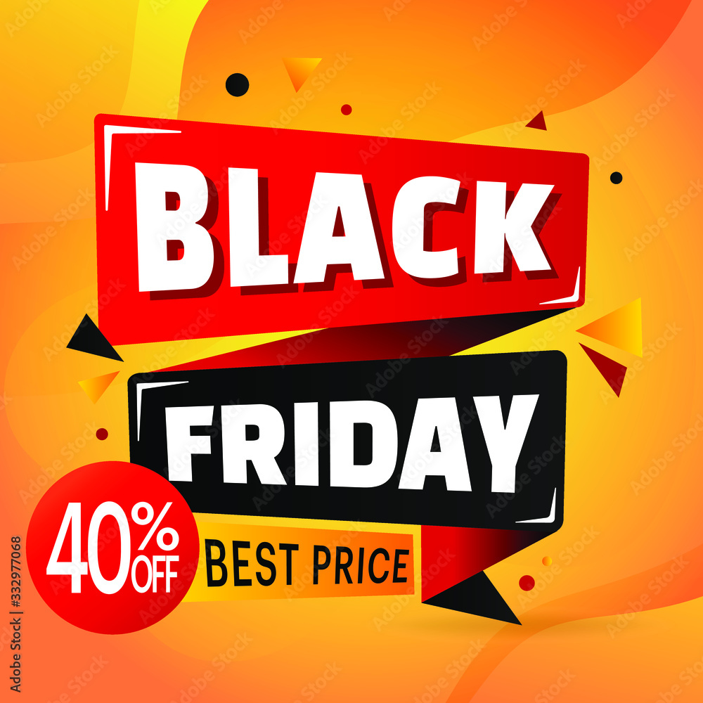 Black friday sale origami abstract banner in a modern background. Vector illustration Black friday sale origami abstract banner in a modern background. Vector illustration