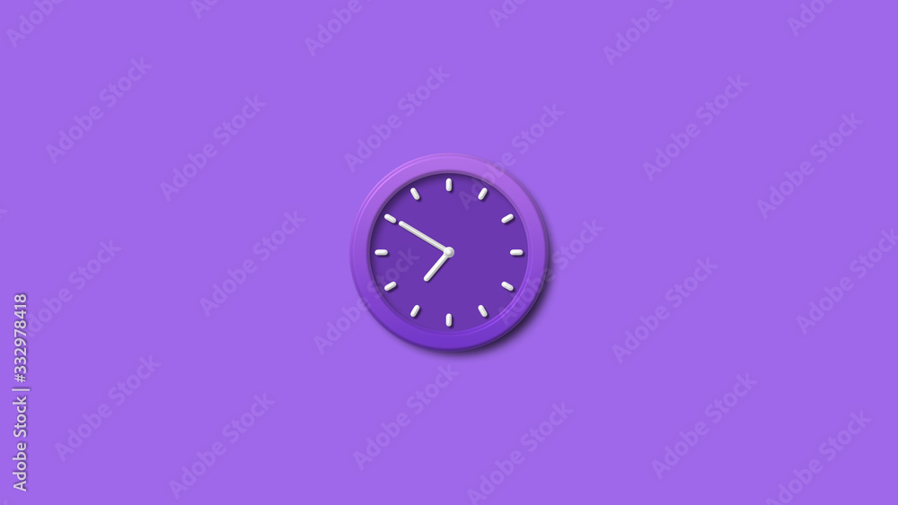 New purple color wall clock,3d wall clock icon,clock icon New purple color wall clock,3d wall clock icon,clock icon