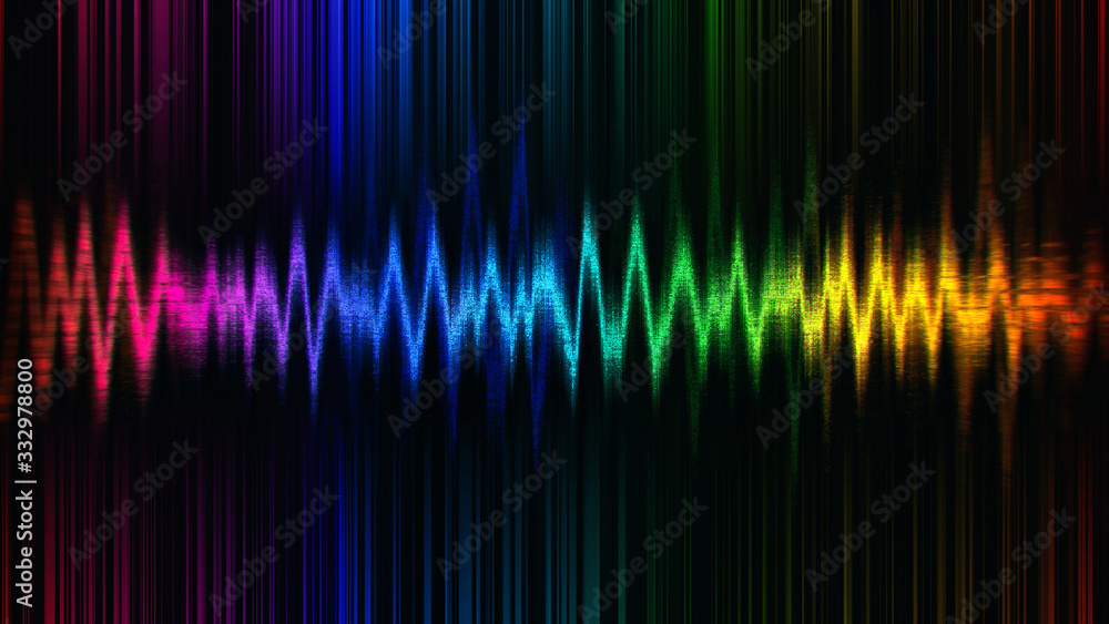 gradient abstract background with equalizer