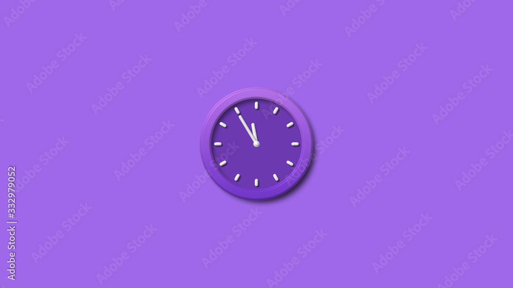 Purple 3d wall clock,wall clock icon,clock icon Purple 3d wall clock,wall clock icon,clock icon