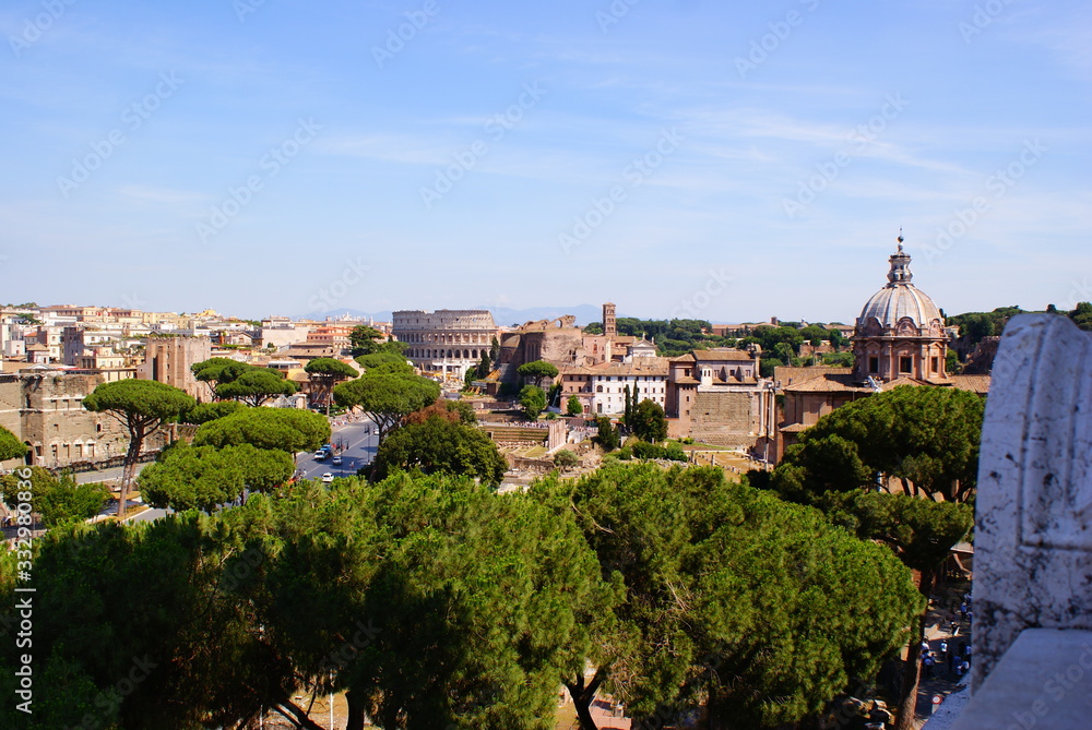 View of Roma in a sunny day