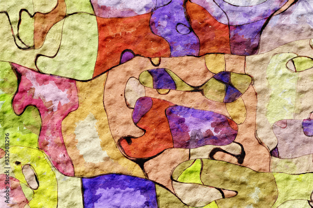 Naklejka premium Background- art graffiti wall
