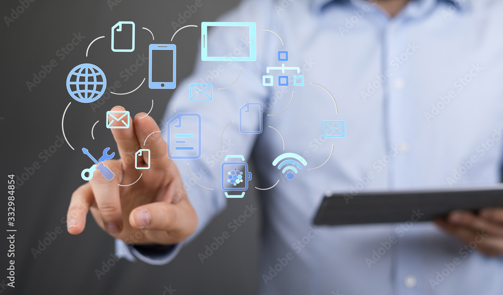 Cloud storage and Computing concept digital Cloud storage and Computing concept digital