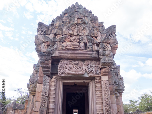 Wallpaper Mural Phanom Rung Historical Park,is Castle Rock old Architecture about a thousand years ago at Buriram Province,Thailand Torontodigital.ca