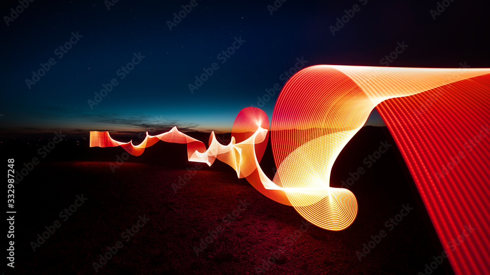 Lightpainting With Milky Way Stock Photo Adobe Stock Lightpainting With Milky Way Stock Photo Adobe Stock