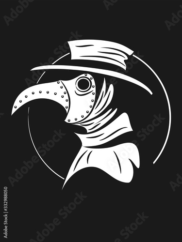 plague doctor. don't get sick. Vector illustration