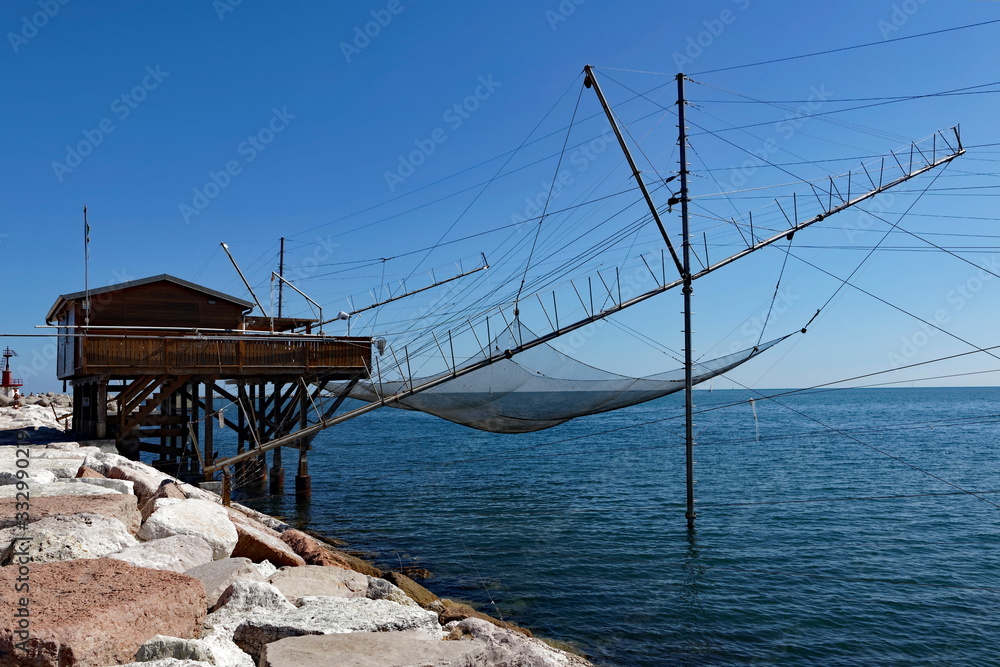 Fototapeta premium Fisherman?s hut on the pier