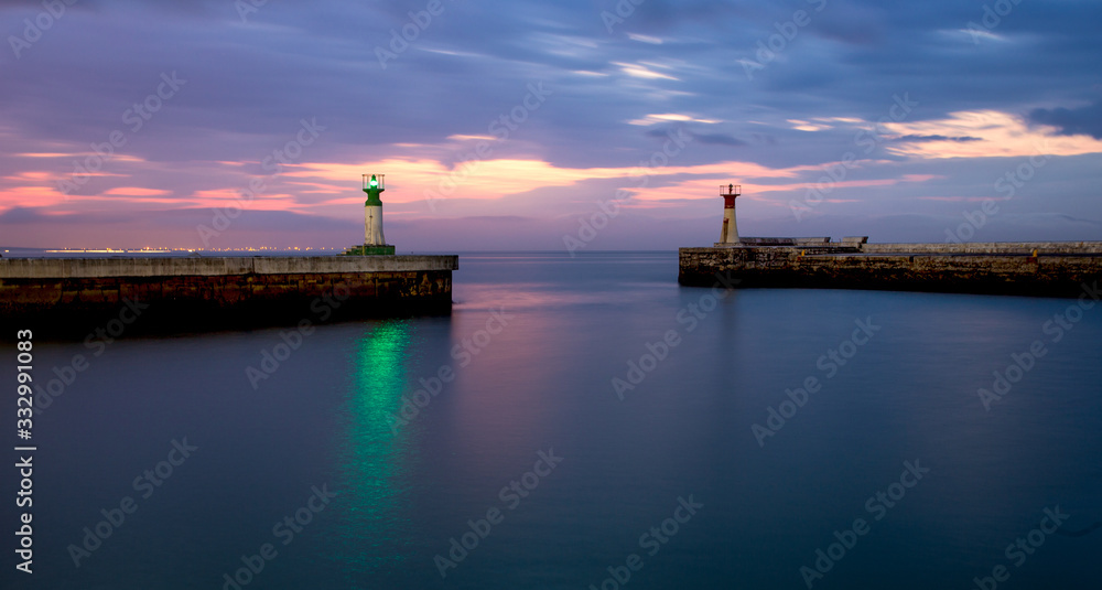 Wide angle view of the popular tourist destination of Kalkbay in Cape Town South Africa
