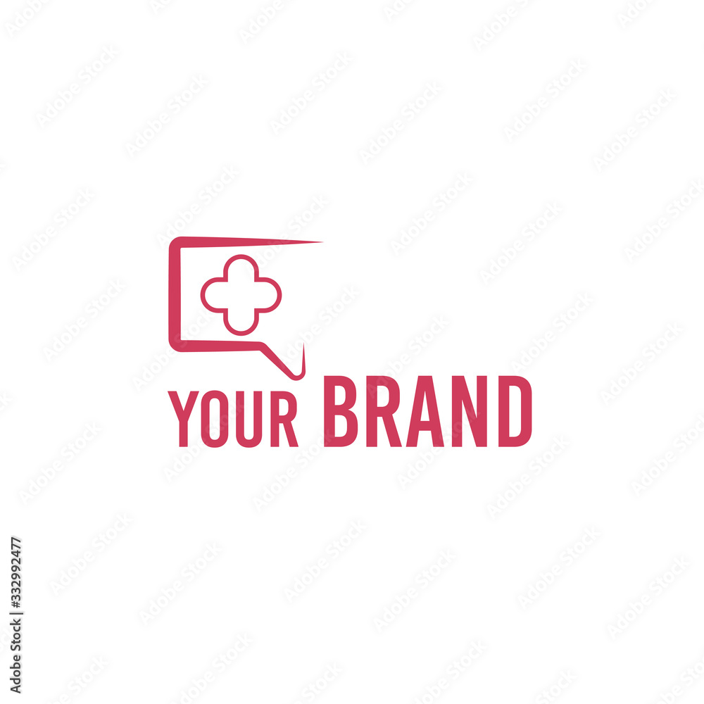 abstract health message logo abstract health message logo