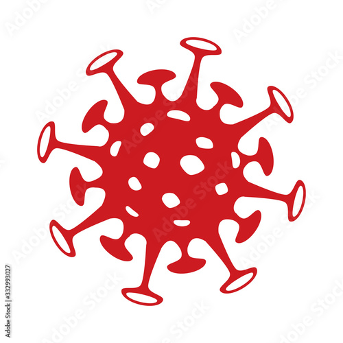 Real coronavirus vector icon