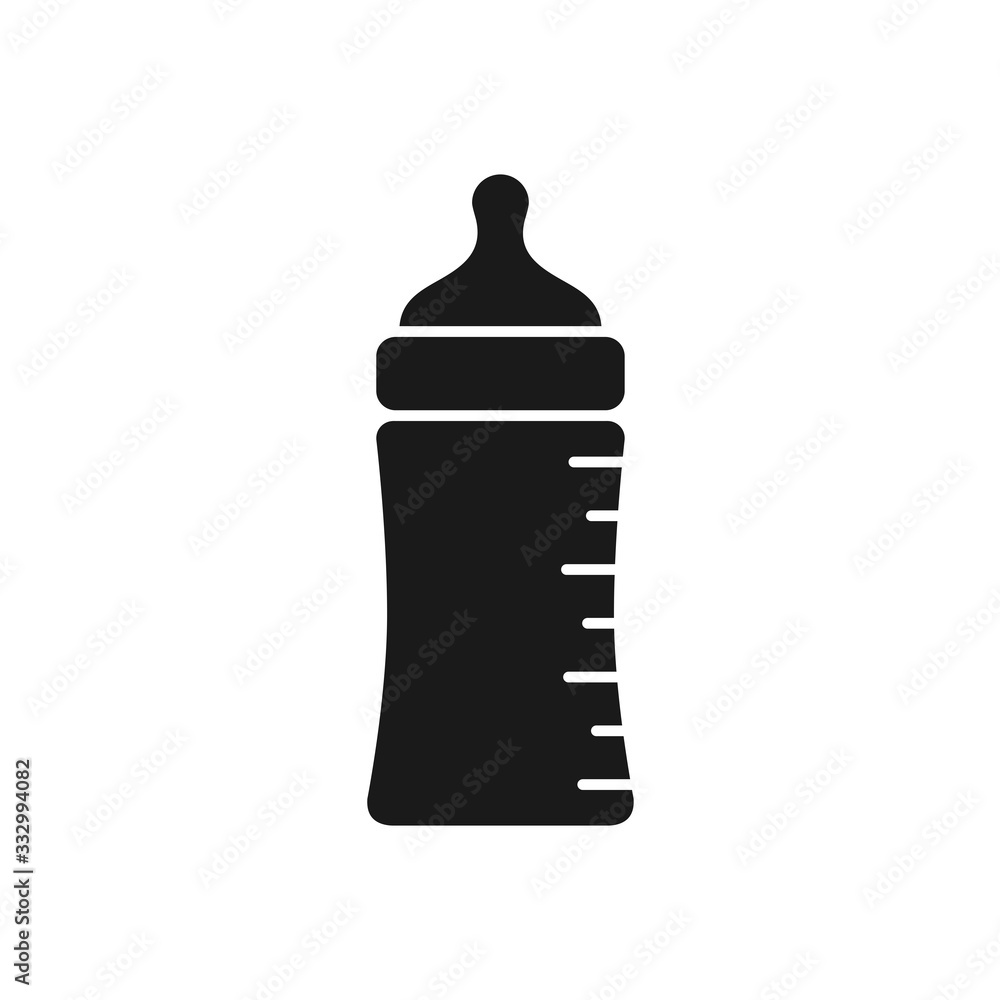 bottle icon, baby bottle icon in trendy flat design bottle icon, baby bottle icon in trendy flat design