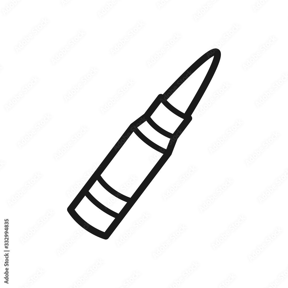 Fototapeta premium bullet icon in trendy flat design
