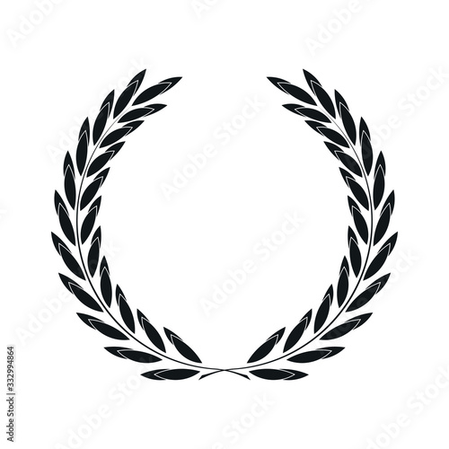 icon laurel wreath, spotrs design - original illustration