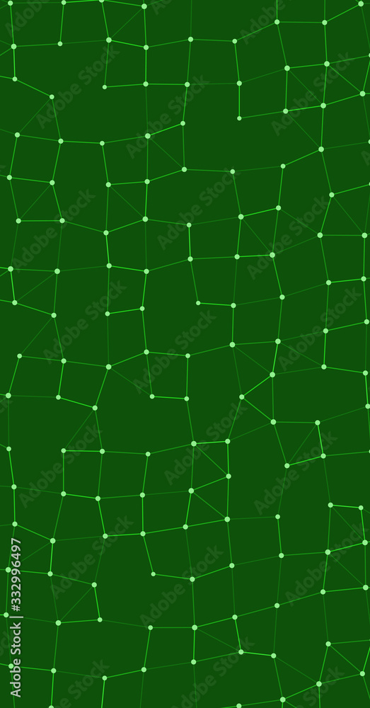 Fototapeta premium Network Mesh Procedural Art background illustration