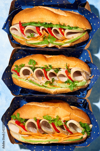 Vietnamese food, banh mi Viet Nam, a famous eating for morning w