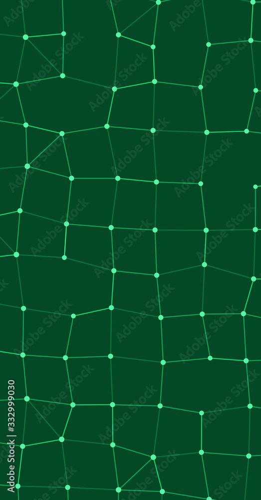 Fototapeta premium Network Mesh Procedural Art background illustration