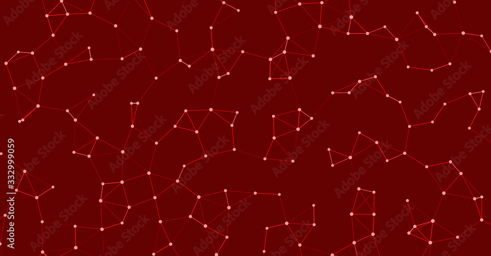 Fototapeta premium Network Mesh Procedural Art background illustration