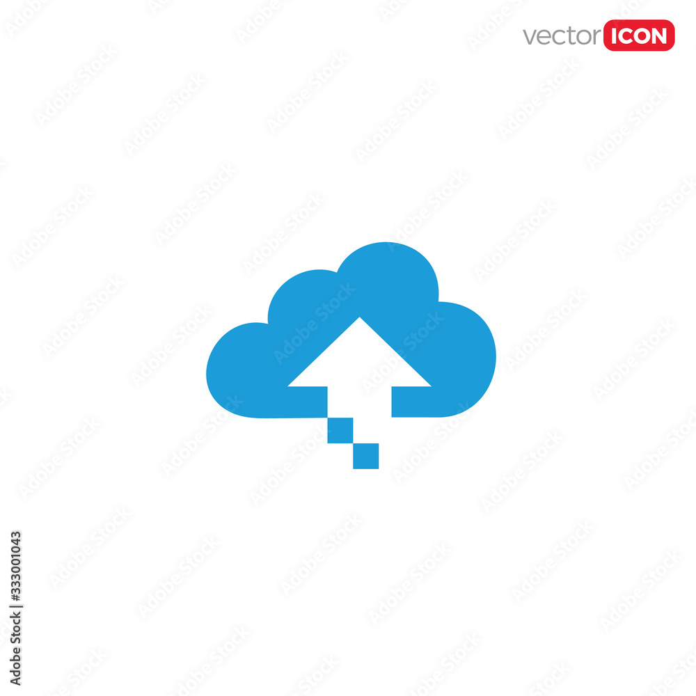 uploud to cloud icon/symbol/Logo Design. Vector Template Illustration. uploud to cloud icon/symbol/Logo Design. Vector Template Illustration.