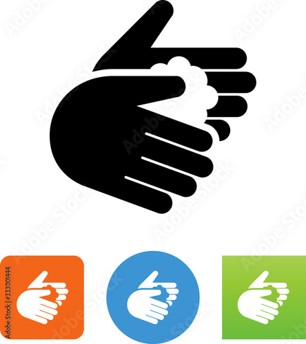 Two Hands Washing With Soap Icon