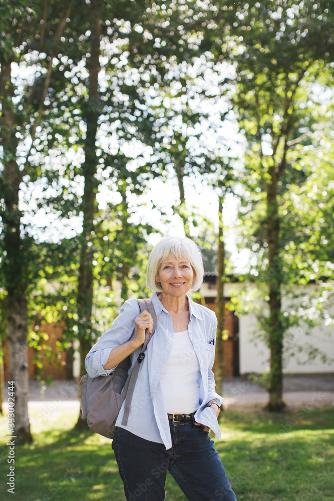 Smiling portrait of senior woman Smiling portrait of senior woman