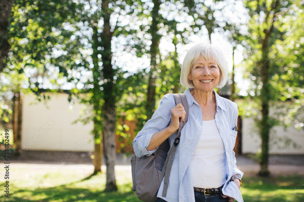 Smiling portrait of senior woman Smiling portrait of senior woman