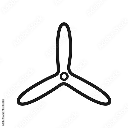 fan icon in trendy flat design