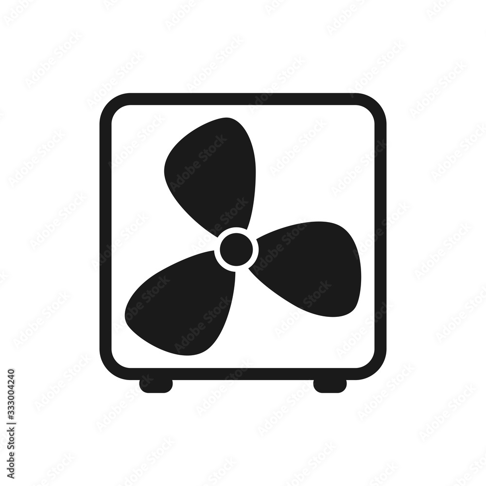 fan icon in trendy flat design fan icon in trendy flat design
