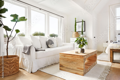 Beautifully designed modern farmhouse bedroom