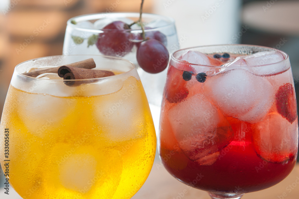 Drink or cocktail prepared for enjoy by a person Drink or cocktail prepared for enjoy by a person