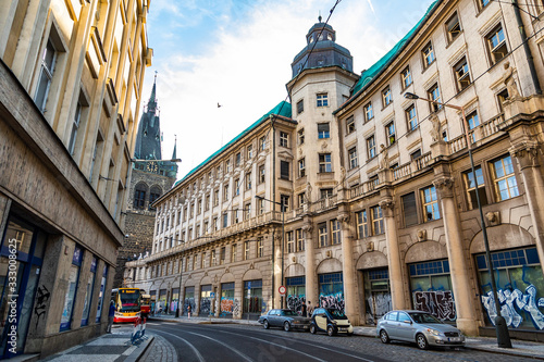 Prague architecture in the historical center