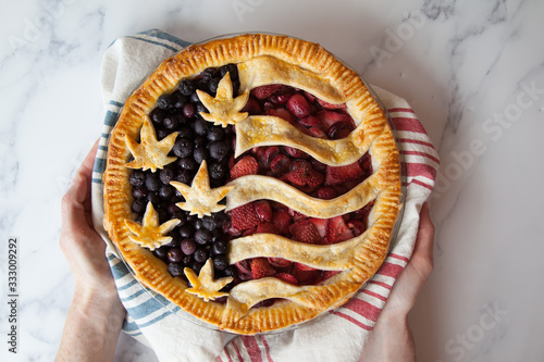 American Flag Cannabis Pie