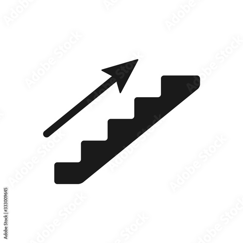 stair icon in trendy flat style, ladder vector icon