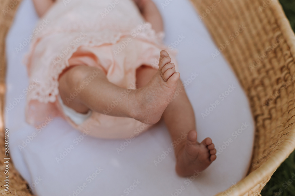 Closeup of Baby's Feet and Toes Closeup of Baby's Feet and Toes