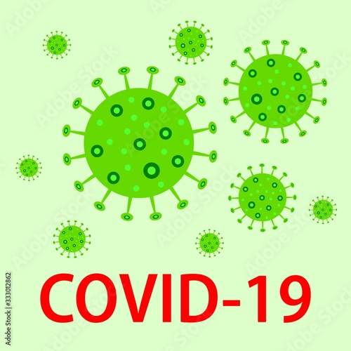 Illustrations concept coronavirus COVID-19. virus wuhan from china. Vector illustrate.