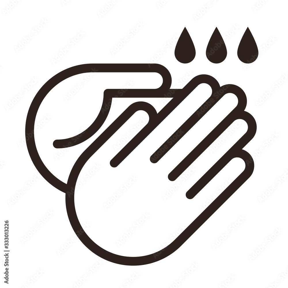 Obraz premium Wash hands icon