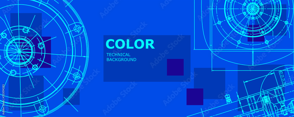 Obraz premium Engineering technological wallpaper 