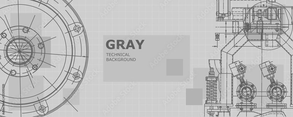 Obraz premium Engineering technological wallpaper