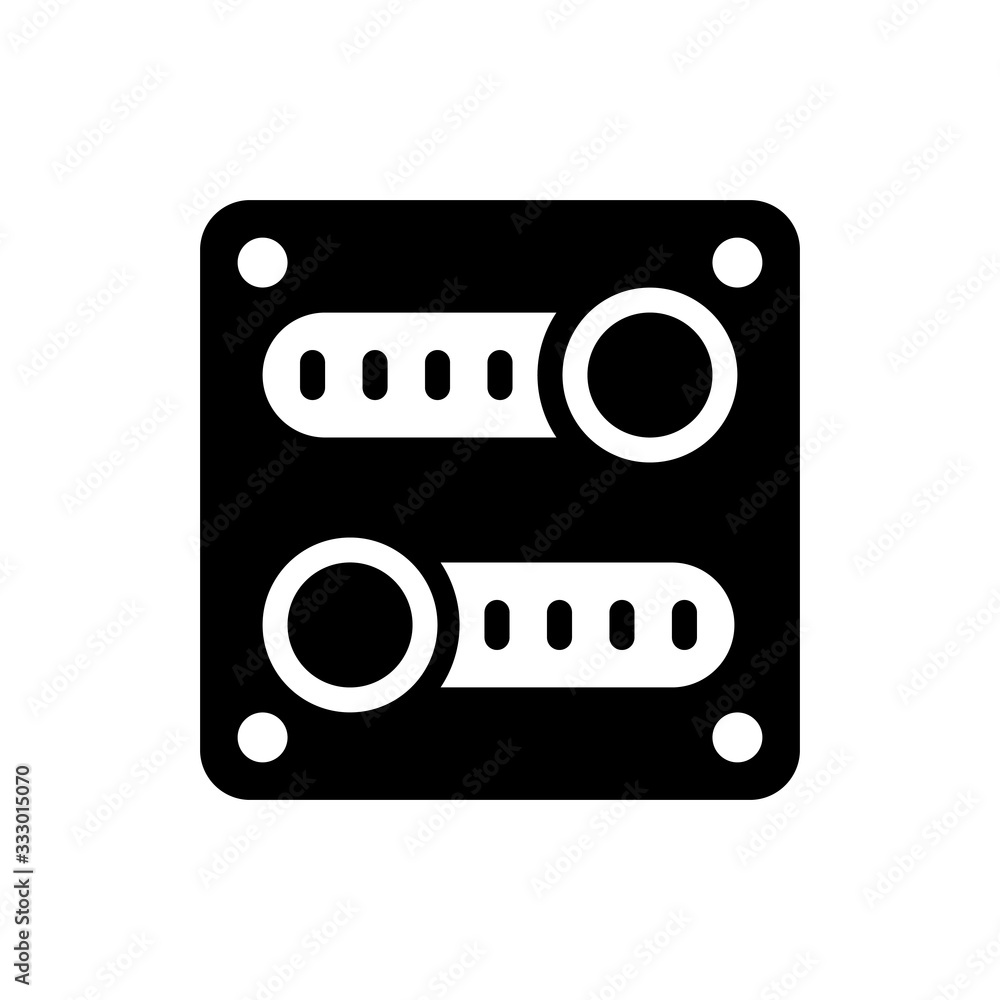 Setting Tweak Vector Colour With Glyph Icon Illustration Setting Tweak Vector Colour With Glyph Icon Illustration