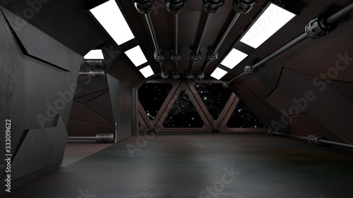 Space environment, ready for comp of your characters.3D rendering