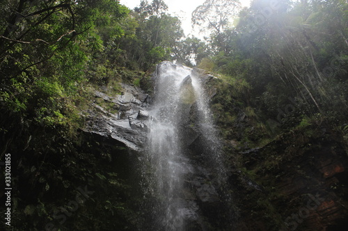 waterfall in brazilian rain forest
